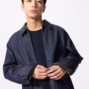 Áo Khoác Blouson Dáng Ngắn Kéo Khóa